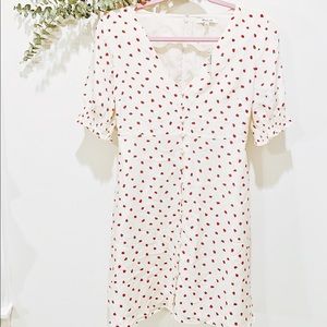 NWT Madewell 100% silk Strawberry 🍓 Dress